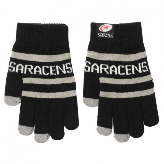 Saracens Stripe Kids Touchscreen Gloves