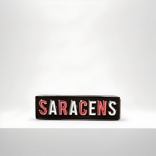Saracens Wording Pin Badge