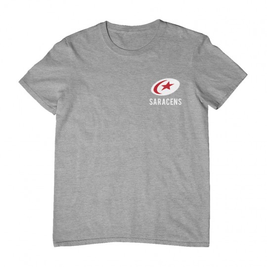 Saracens Bold White Pocket Logo, Men's T-Shirt