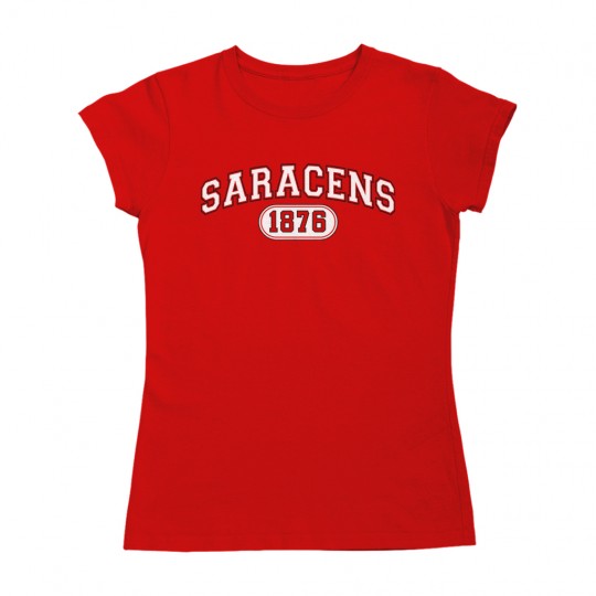 Saracens 1876 Collegiate Logo, Women's T-Shirt