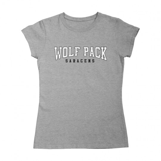 Saracens Wolf Pack Collegiate Logo, Women's T-Shir