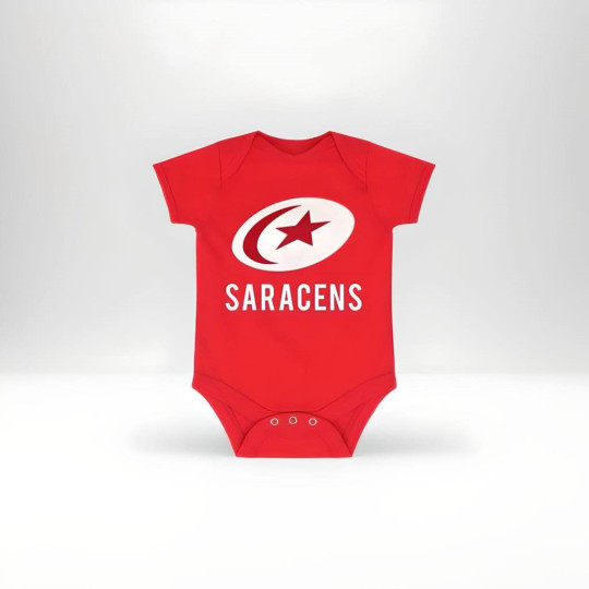 Saracens Babygrow Red