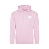 Unisex Baby Pink Hoodie with white logo