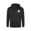 UNISEX FULL ZIP HOODIE WITH EMBROIDERED LOGO