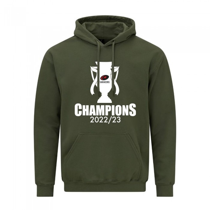 Saracens Champions Logo, Adult Hoodie Sweatshirt