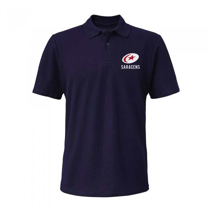 Saracens Polo Shirt, with embroidered logo