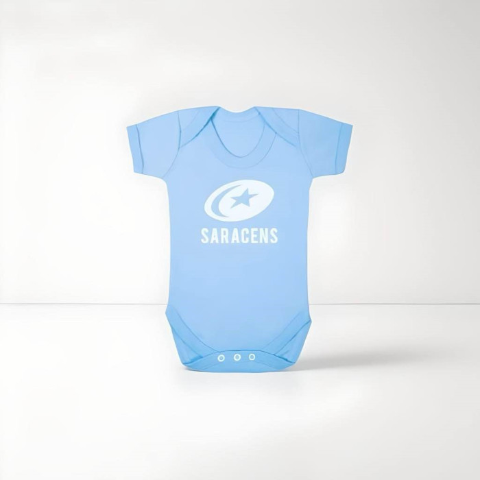 Saracens Short Sleeve Babysuit Blue